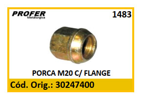 PORCA M20 C/ FLANGE